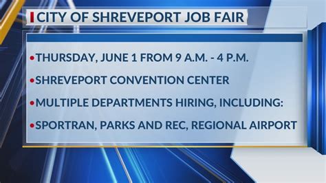 $28 - $36 an hour. . City of shreveport jobs